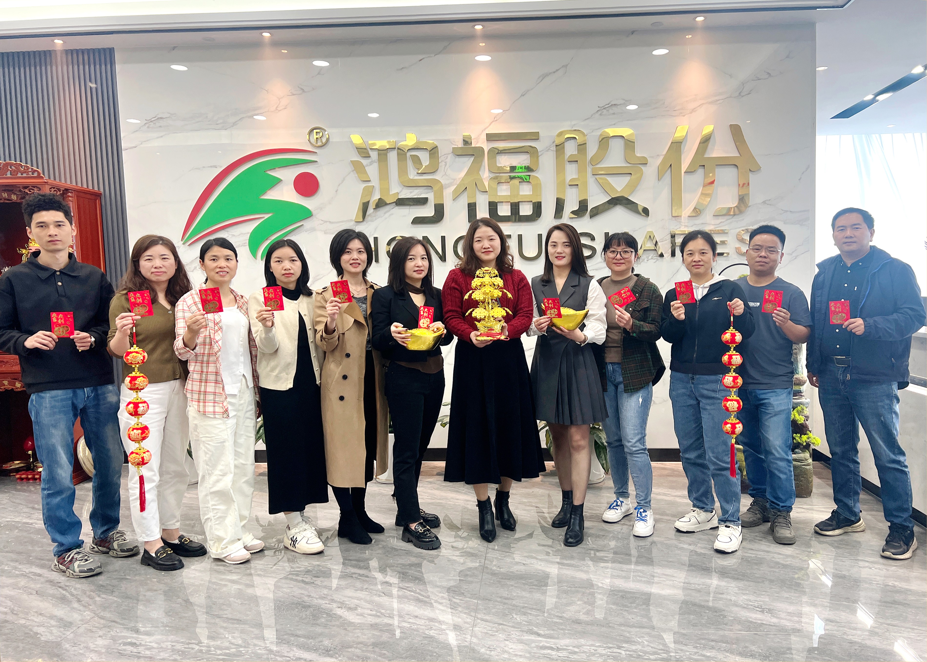 鞭炮齐声响，喜迎开门红！热烈祝贺鸿福股份开工仪式圆满礼成
